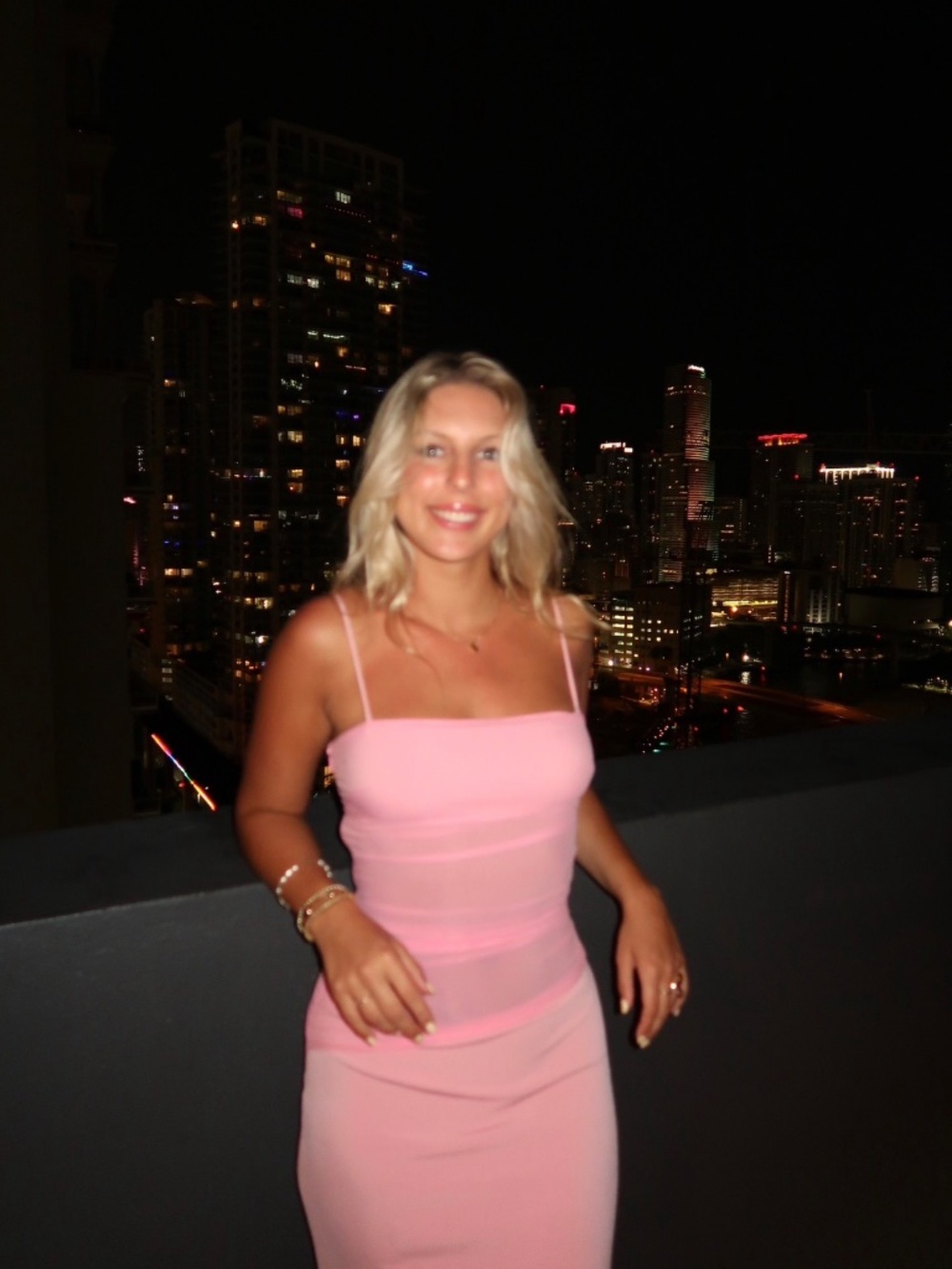 Peppermayo Pink Ruched Strapless Maxi Dress